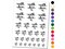 With Love Hearts Temporary Tattoo Water Resistant Fake Body Art Set Collection